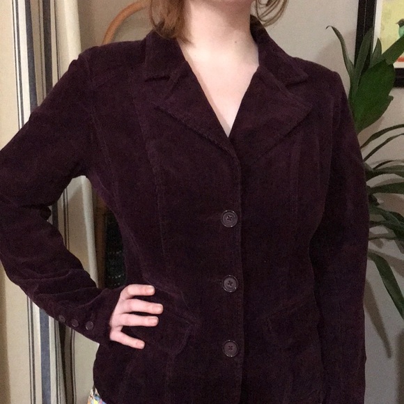 maroon colour corduroy jacket/blazer - Picture 1 of 7